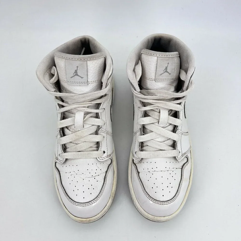 Nike Jordan 1 Phat White Wolf Grey Youth Sneaker Shoes 364772 102 Size 3 Y